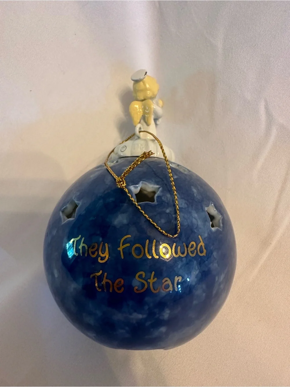 Precious moments they followed the stars Christmas ornament vintage